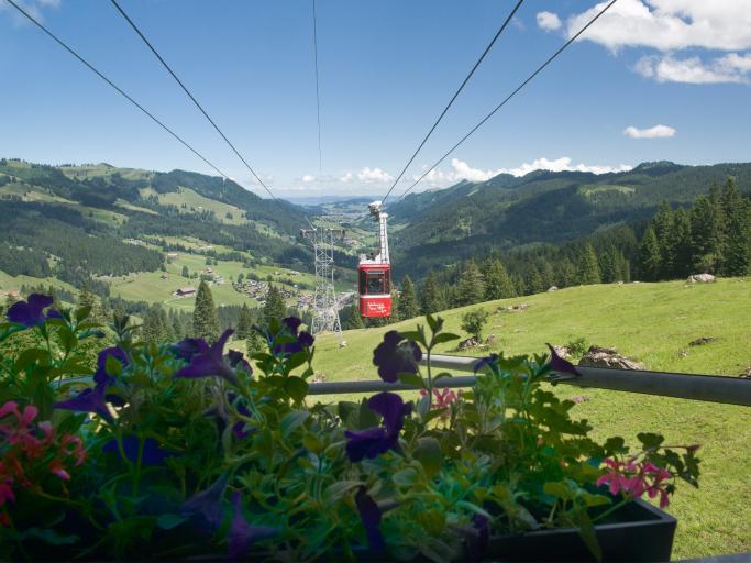 Bergbahn zum Berggasthaus Holzegg